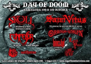Cartel Day of Doom Barcelona 2014
