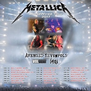 metallica gira americana 2017