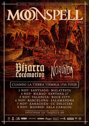 moonspell gira española 2017