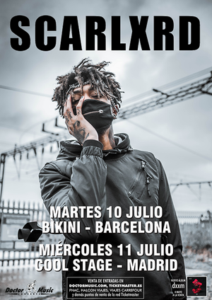 scarlxrd barcelona madrid julio 2018