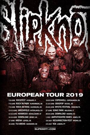 slipknot european tour 2019