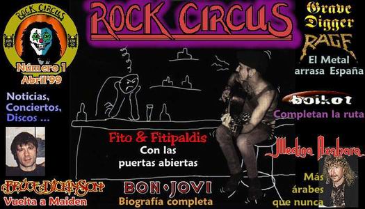 Portada Rock Circus Numero 1. Abril 1999