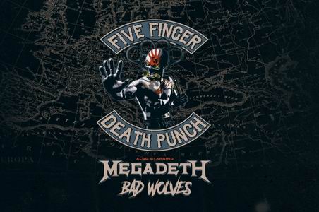 five finger megadeth bad wolves 2020 tour
