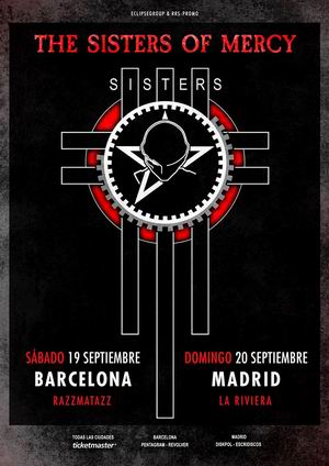 sisters of mercy septiembre madrid barcelona 2020