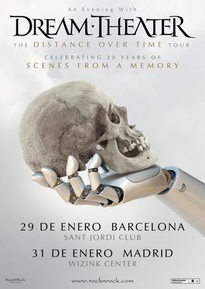 dream theater madrid barcelona 2020 enero