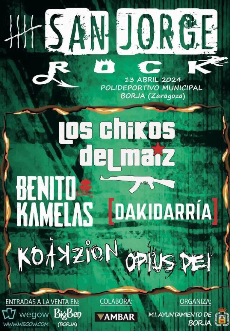 Los Chikos del Maíz o Benito Kamelas en el San Jorge Rock 2024